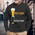 Pression Depression Bière Apéro Fête Bar Nouvel An Cadeau T-shirt à manches longues Cadeaux pour les vieillards