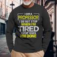 Profesor Gráfico Universidad Apreciación Del Profesor Camiseta de manga larga Regalos para ancianos