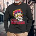 Punk's Not Dead Rock Retro Rocker Skull Punk Rock Sin Mangas Camiseta de manga larga Regalos para ancianos