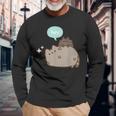 Pusheen Hey With Pip Langarmshirts Geschenke für alte Männer