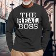 The Real Boss Langarmshirts Geschenke für alte Männer