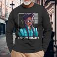 Realidadirtual Japonés Samurai Katana Chica Gamer Gaming Camiseta de manga larga Regalos para ancianos
