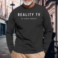 Reality Tv My Binge Therapy Saying Trash Tv Lover Langarmshirts Geschenke für alte Männer