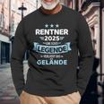 Rentner 2025 Legend Leaves Terrain For Retirement Langarmshirts Geschenke für alte Männer