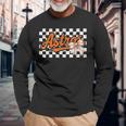 Retro Houston Last Name Pride Personalized Outfits Long Sleeve T-Shirt Gifts for Old Men