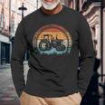 Retro Trekker Farmer Tractor Langarmshirts Geschenke für alte Männer