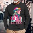 Retrointage Ski 80Er 90Er Jahre Skifahren Outfit Herren Damen Langarmshirts Geschenke für alte Männer