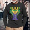 Rio Carnival Costume Brazil Rio De Janeiro Souvenir Langarmshirts Geschenke für alte Männer