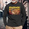 Rock Hyrax Lover Awawa Marmot Dassie Langarmshirts Geschenke für alte Männer