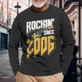 Rockin' Since 2006Intage Rock Music Fan 17Th Birthday Langarmshirts Geschenke für alte Männer