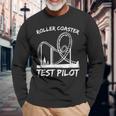 Roller Coaster Test Pilot Roller Coaster Langarmshirts Geschenke für alte Männer