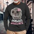 Sad Hamster Hampter Schlafi Schlafi Sad Hamster Meme Langarmshirts Geschenke für alte Männer