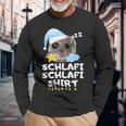 Schlafi Schlafi Sad Hamster Cute Hamstie Langarmshirts Geschenke für alte Männer