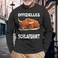 Scottish Highland Cow Official Sleep Nightdress Langarmshirts Geschenke für alte Männer