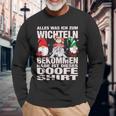 Secret Christmas Gnome Xmas Doofe Gnome Langarmshirts Geschenke für alte Männer