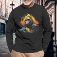 Silverback Gorilla Monkey Animal Langarmshirts Geschenke für alte Männer