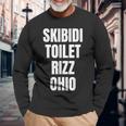 Skibidi Toilette Rizz Ohio Langarmshirts Geschenke für alte Männer