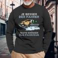 Snow Plough Saying Winter Service Snow Clearing Device Snow Plough Langarmshirts Geschenke für alte Männer