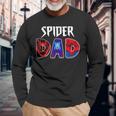 Spider Dad Father's Day Matching Family Birthday Long Sleeve T-Shirt Gifts for Old Men