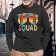 Spring Break Squad Vintage 2025 Florida Cool Sunglasses Long Sleeve T-Shirt Gifts for Old Men