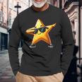Star Dabbing Yellow Star Dabben With Star Motif Langarmshirts Geschenke für alte Männer