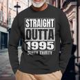 Straight Outta 1995 30Th Birthday Thirty Dirty Vintage Long Sleeve T-Shirt Gifts for Old Men