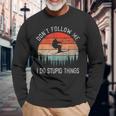 I Do Stupid Things Freestyle Skiing Skiers Ski Langarmshirts Geschenke für alte Männer