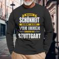 Stuttgart Germany City Home German Langarmshirts Geschenke für alte Männer