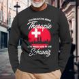 Swiss Flag Switzerland Holiday Switzerland Langarmshirts Geschenke für alte Männer