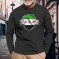 Syria Flag Free Syria Flag Langarmshirts Geschenke für alte Männer