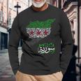 Syria Free Syria Flag Syria Map Syrian Cities Syrian Langarmshirts Geschenke für alte Männer