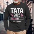 Tata En Cours 2025 Future Tata Annonce Grossesse Tata 2025 T-shirt à manches longues Cadeaux pour les vieillards