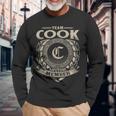 Team Cook Lifetime Member Vintage Cook Family Long Sleeve T-Shirt Gifts for Old Men