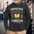 Thorsten Name Idea Birthday Saying Langarmshirts Geschenke für alte Männer