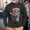 Tiger Christmas Langarmshirts Geschenke für alte Männer