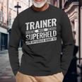 Top Trainer Hero Training Football Trainer Langarmshirts Geschenke für alte Männer