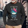 With Unicorn Saying Langarmshirts Geschenke für alte Männer