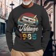 Vintage 1985 Cumpleaños 40 Años Cassette Lápiz Camiseta de manga larga Regalos para ancianos