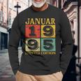 Vintage January 1995 28Th Birthday Langarmshirts Geschenke für alte Männer