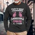 Voici À Quoi Ressemble La Meilleure Épouse Du Monde Mariage T-shirt à manches longues Cadeaux pour les vieillards