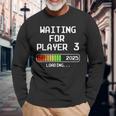 Werdender Papa 2025 Waiting For Player 3 Loading Pregnant Langarmshirts Geschenke für alte Männer