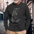 Werewolf Mythical Motif Fantasy Illustration Werewolf Langarmshirts Geschenke für alte Männer