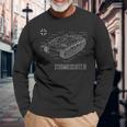 World War 2 Army German Tank Stug Iii Blue Pause Langarmshirts Geschenke für alte Männer