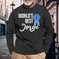 World's Best Jorge Primer Nombre Camiseta de manga larga Regalos para ancianos