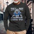 They Not Like Us Touchdown American Football Game Day Lion Long Sleeve T-Shirt Gifts for Old Men