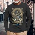 Year Of The Snake 2025 Chinese New Year Lucky Charm Langarmshirts Geschenke für alte Männer