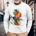 Arte Pintura Geométrica Dibujo Abstracto Arte Camiseta de manga larga Regalos para ancianos