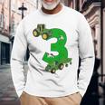 Children's Birthday 3 Years Tractor Tractor 3Rd Birthday Langarmshirts Geschenke für alte Männer