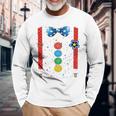 Clown Carnival Costume Clown Costume Clown Fancy Dress Confetti Langarmshirts Geschenke für alte Männer