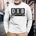 Dxb Dubai Arabic Emirate Travel Souvenir Langarmshirts Geschenke für alte Männer
